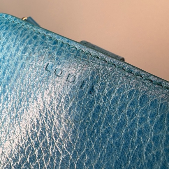 Lodis Cerulean Blue Real Leather Wallet - Picture 10 of 11